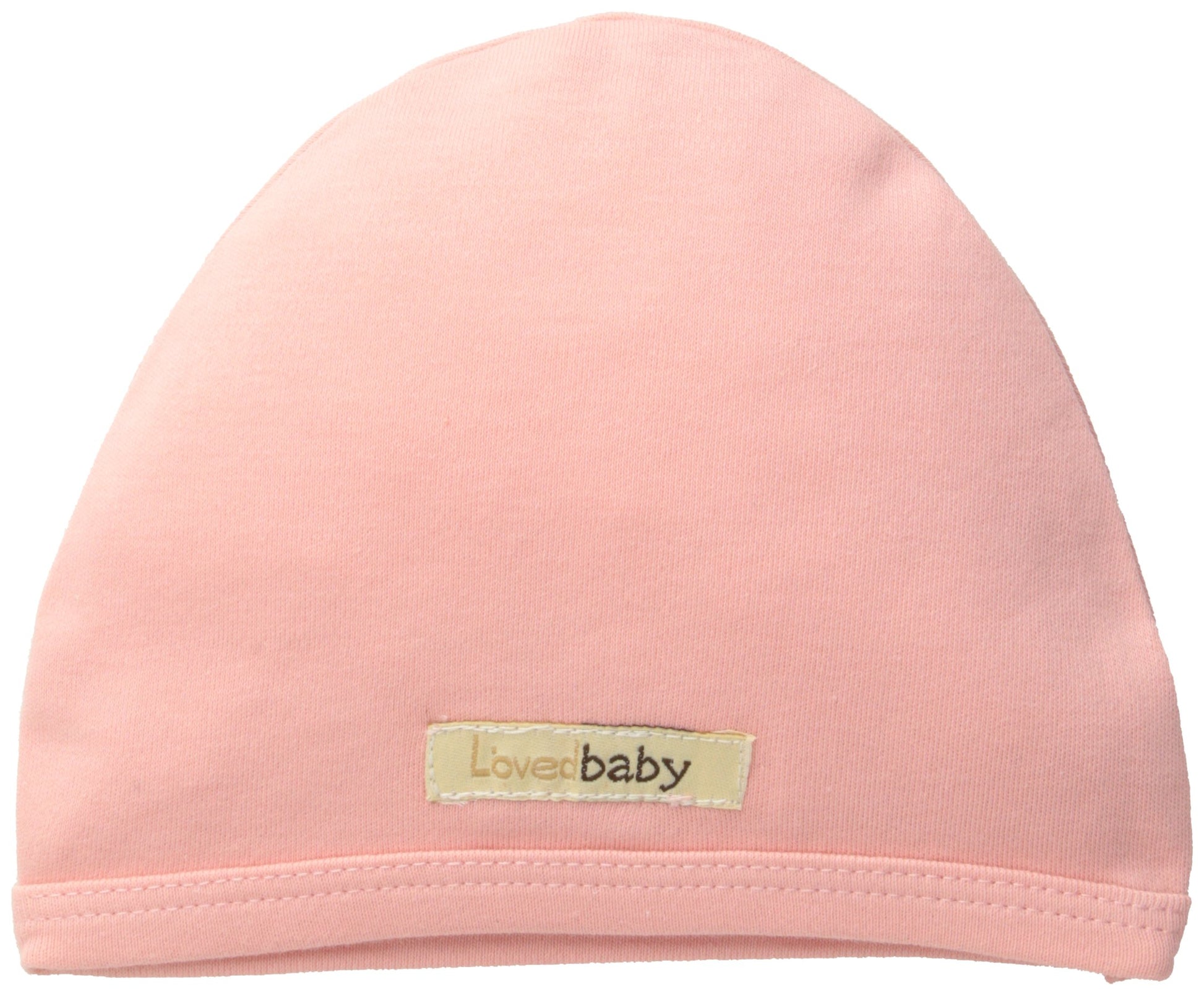 L'Ovedbaby Unisex-Baby Organic Cute Cap, Coral, Newborn (Up To 7 Lbs.)