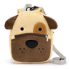 mibasies Toddler Backpacks for Girls 2-4: Cute Puppy Plush Backpack - 3D Animal Cartoon Mini Travel Bag -10 inch Backpack Leash 