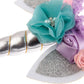 Nishine Baby Elastic Glitter Unicorn Horn Headband Children Unicorn Party Supplies Cosplay Gift (Silver)