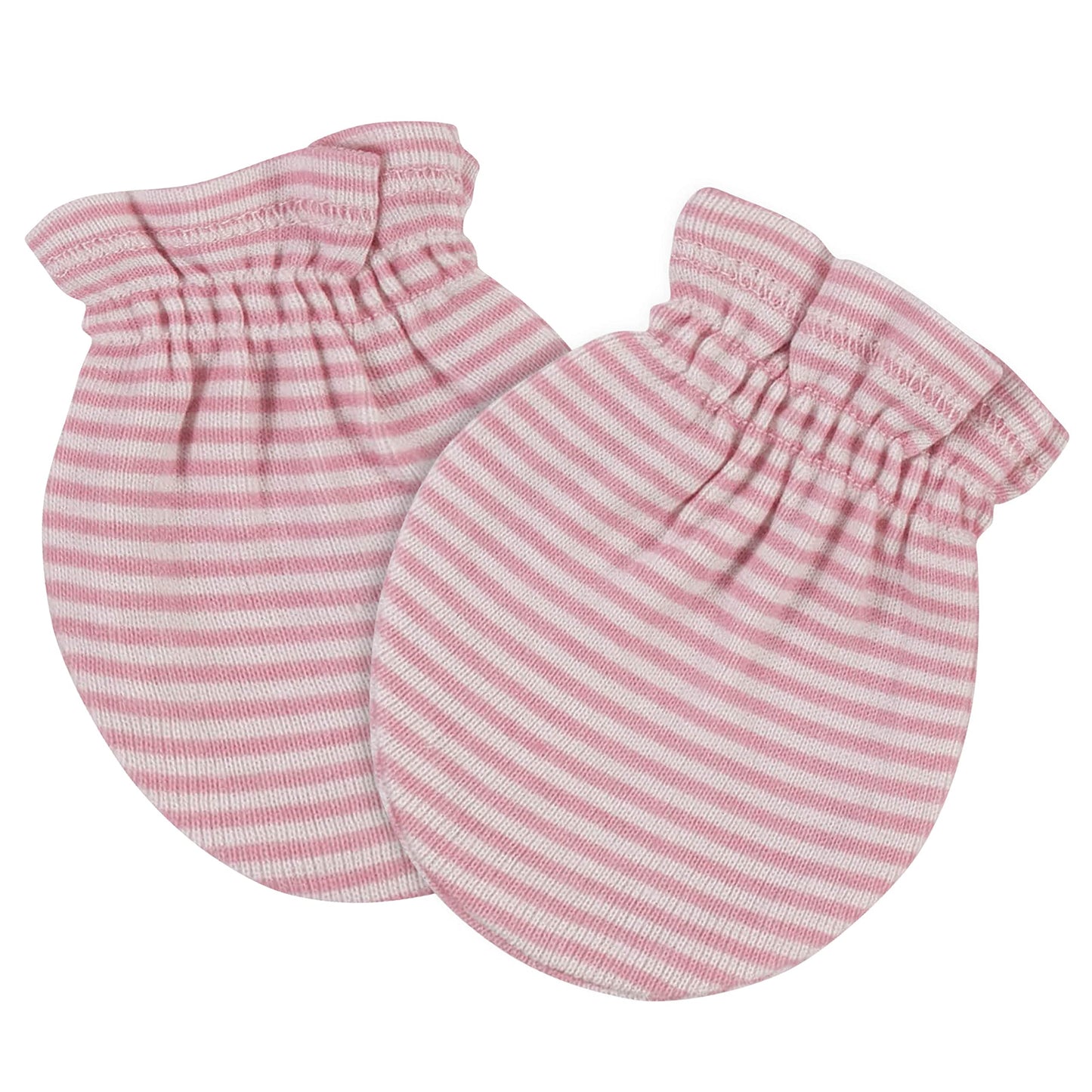 Gerber Baby Girls Cap And Mitten Sets 8Pc Pink Leopard Newborn
