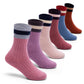Howjojo Girls Wool Socks Kids Warm Socks Winter Thermal Crew Socks 6 Pack 6-8 Years