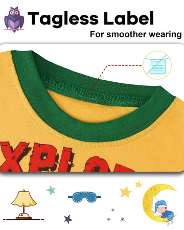 Daughter Queen Boys Pajamas 18-24 Months Summer Pjs Dinosaur Pj Sets Baby Toddler 100% Cotton Short Sleeve Jammies Trex Sleepwea