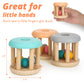 DUCKBOXX XX Montessori Infant Educational Toys, Natural Wood Rolling Rattle Toy, Early Learning Toy for Developing Fine Motor Sk