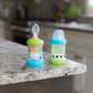 Sassy Baby Food Nurser - 4+ Months Set Of 2- 4Oz 100% Silicone Nipple And Spoon Bpa-Free
