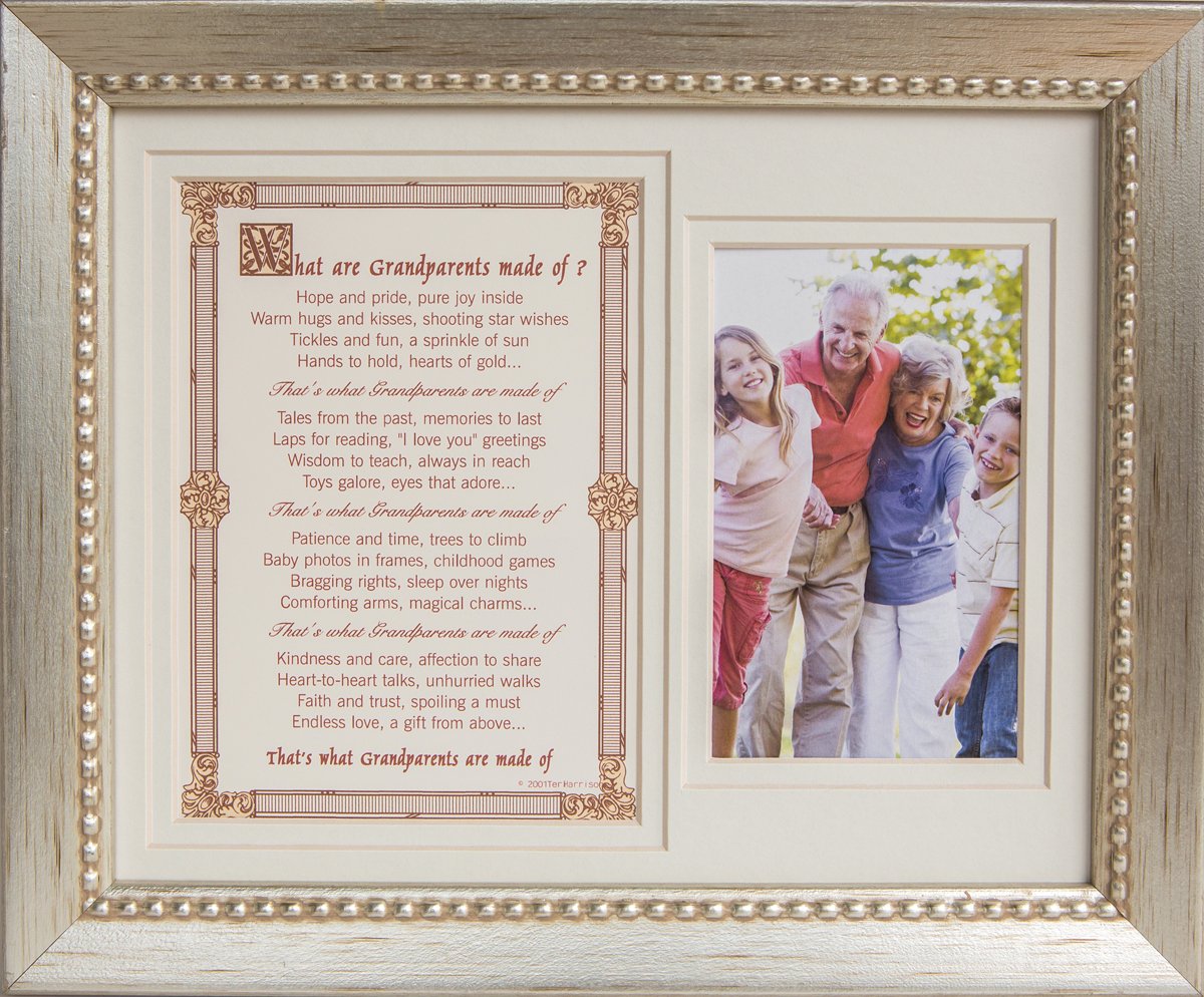 The Grandparent Gift Frame, What Are Grandparents Made Of Photo Frame With Sentiment