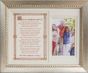 The Grandparent Gift Frame, What Are Grandparents Made Of Photo Frame With Sentiment