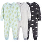 Gerber Baby Boy'S Flame Resistant Fleece Footless Pajamas 3-Pack, Fox