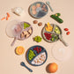 Hippypotamus Lids For Toddler Plates - Fits Silicone Baby Plates 7.75 In. Diameter - Bpa Free - Set Of 3 (Clear Lids)