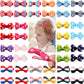 C  LLOT Baby Hair Clips Baby Girls Fully Lined Bows Pins Tiny 1.6 Hair Bows Alligator Clips for Baby Girls Infants Toddlers Hair