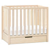 Carter'S By Davinci Colby 4-In-1 Convertible Mini Crib With Trundle Drawer In Washed Natural, Greenguard Gold Certified, Undercr
