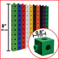 edxeducation Linking Cubes - Set of 100 - Connecting and Counting Snap Blocks for Construction and Early Math - For Preschool an