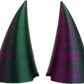2X Demon Horns For Headset/Cosplay - Made In Usa - 20 Colors (Dual Green/Purple)