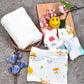 MomS Home Baby Super Soft Absorbent Muslin 6 Layer Wash Towel 100X100 Cm  (03 Years) White And Pack Of 5 Napkin