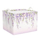 Clastyle 36L Large Purple Hanging Flower Shelf Basket Waterproof Coating Nursery Hamper with Handles,Gift Basket for Home Office