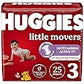 Huggies Size 3 Diapers, Little Movers Baby Diapers, Size 3 (16-28 Lbs), 25 Count