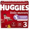 Huggies Size 3 Diapers, Little Movers Baby Diapers, Size 3 (16-28 Lbs), 25 Count