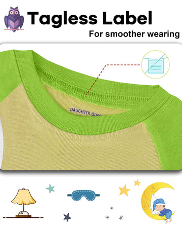 Daughter Queen Boys Pajamas 18-24 Months Summer Pjs Golf Pj Sets Baby Toddler 100% Cotton Short Sleeve Jammies Ball Sleepwear Te