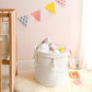 Mkono Macrame Decorative Cotton Rope Basket Boho Cute Woven Tassel Closet Storage Bins Organizer For Nursery,Baby Toys,Blankets,