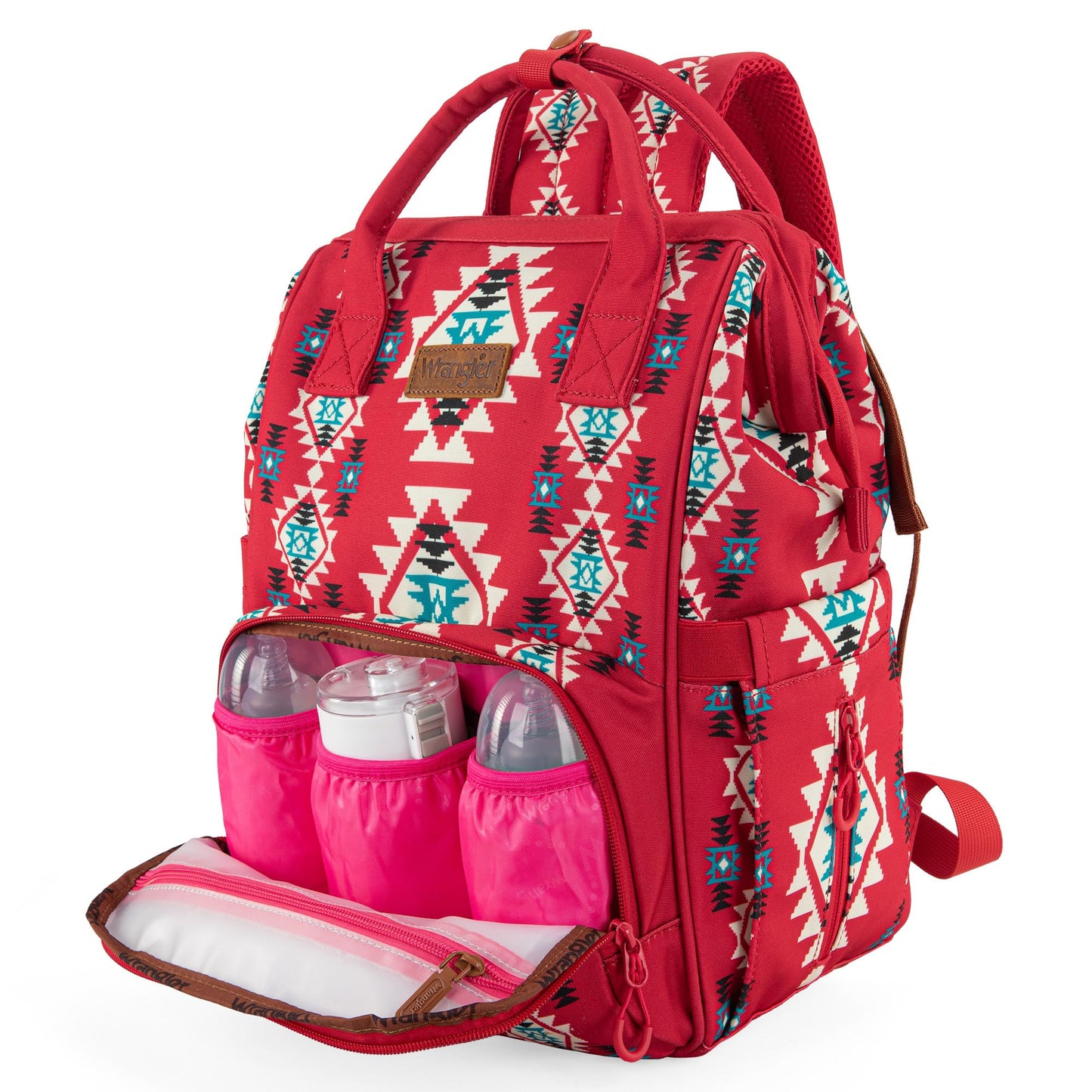 Montana West Wrangler Callie Diaper Bag Backpack With Stroller Straps Multifunction Baby Travel Bag Wg2204-9110Bdy