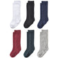 Epeius Unisex-Baby 6 Pair Pack Seamless Cable Knit Knee High Socks Infant Boys/Girls Uniform Stockings For 3-6 Months