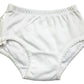 B-One Kids Baby Girls 100% Cotton Diaper Cover Bloomers 4 Pack (Size 6, White)