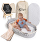 Cutiefy Baby Changing Basket - Portable Changing Pad for Dresser - Foldable Moses Basket for Babies - Includes Thick Pad, Felt L