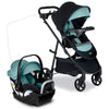 Britax Willow Brook S+ Baby Travel System, Infant Car Seat and Stroller Combo with Alpine Base, ClickTight Technology, SafeWash 