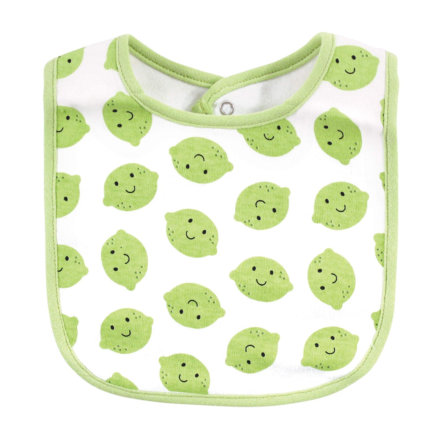 Hudson Baby Unisex Baby Cotton Bibs, Cute Fruit, One Size
