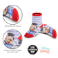Abg Accessories Baby Girls & Boys Minnie 10-Pack Infant Sock, Mickey Mouse-Multicolor, 6-12 Months
