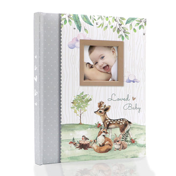 Holoary First 5 Years Baby Memory Book, 76 Colourful Illustrated Keepsake Journal Pages Record Book Album For Newborn Baby Boy O