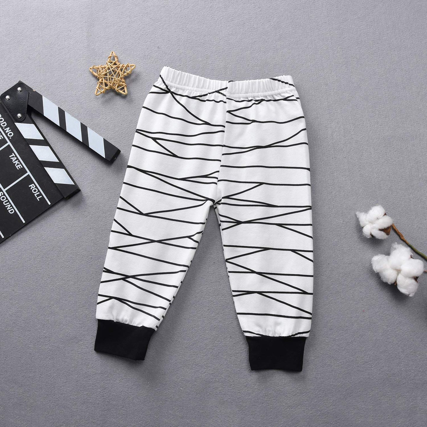 Aalizzwell Toddler Baby Boys Girls Halloween Romper Pants Set For Kids Mummy Matching Outfits Fall Winter Clothes (Mummy Shirt,