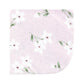 Hudson Baby Unisex Baby Flannel Cotton Washcloths, Purple Dainty Floral 10 Pack, One Size