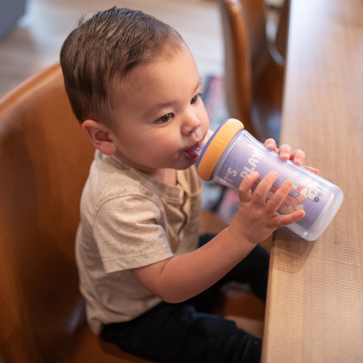 The First Years Bluey Insulated Straw Cup - Bluey Sippy Cups With Straw - Kids Water Bottles - 9 Oz - 2 Count - Ages 9 Months An