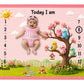 NEW COMERS Milestone Baby Blanket for All Season Play Mat, Super Soft Foam | 3 Layer Thick Mat Blankets for Kids/New Born Monthl