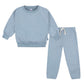 Gerber Baby Boys Toddler 2-Piece Fleece Sweatshirt And Jogger Set, Blue Solid, 5T