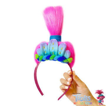 Luv Her Kids' Trolls World Tour Headband With Wig For Girls - Costume Accessories - Ages 3+