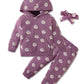 Wesidom 3T Girl Clothes Fall Cute Toddler Baby Girls Outfits 3 Year Old Winter Sweatsuits For Girls Trendy Sweatshirt Pants Sets