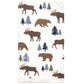 Hudson Baby Unisex Baby Quilted Burp Cloths, Moose Bear, One Size