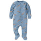 Gerber Baby Unisex 2-Pack 2-Way Zip Thermal Footed Sleep 'N Play, Foxes, 0-3 Months