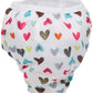 Kushies Baby Waterproof Training Pant (38-44 Pounds), Doodle White Hearts, X-Large