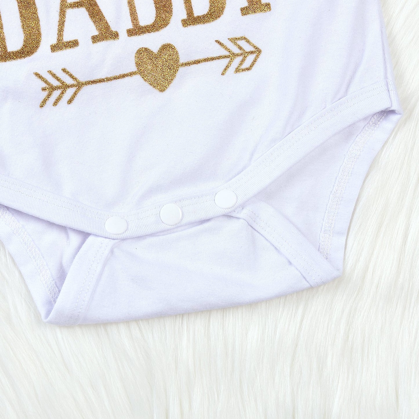 4Pcs Infant Baby Girls Arrow Letters Romper Top+Long Floral Pant Leggings+Warm Hat+Headhand Bodysuit (12-18Month, White)