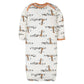 Gerber Unisex Baby Boy And Girls 4-Pack Sleeper Gown Jungle Blue Preemie