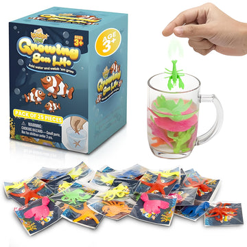 IPIDIPI TOYS Growing Sea Animals - Under the Sea Party Favors & Stocking Stuffers for Kids - Growing Water Animals for Children