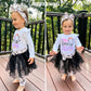 Aalizzwell 12-18 Months Baby Girls Halloween Outfit Infant First Halloween My Tulle Skirt Ghost Clothes With Leg Warmers Clothin