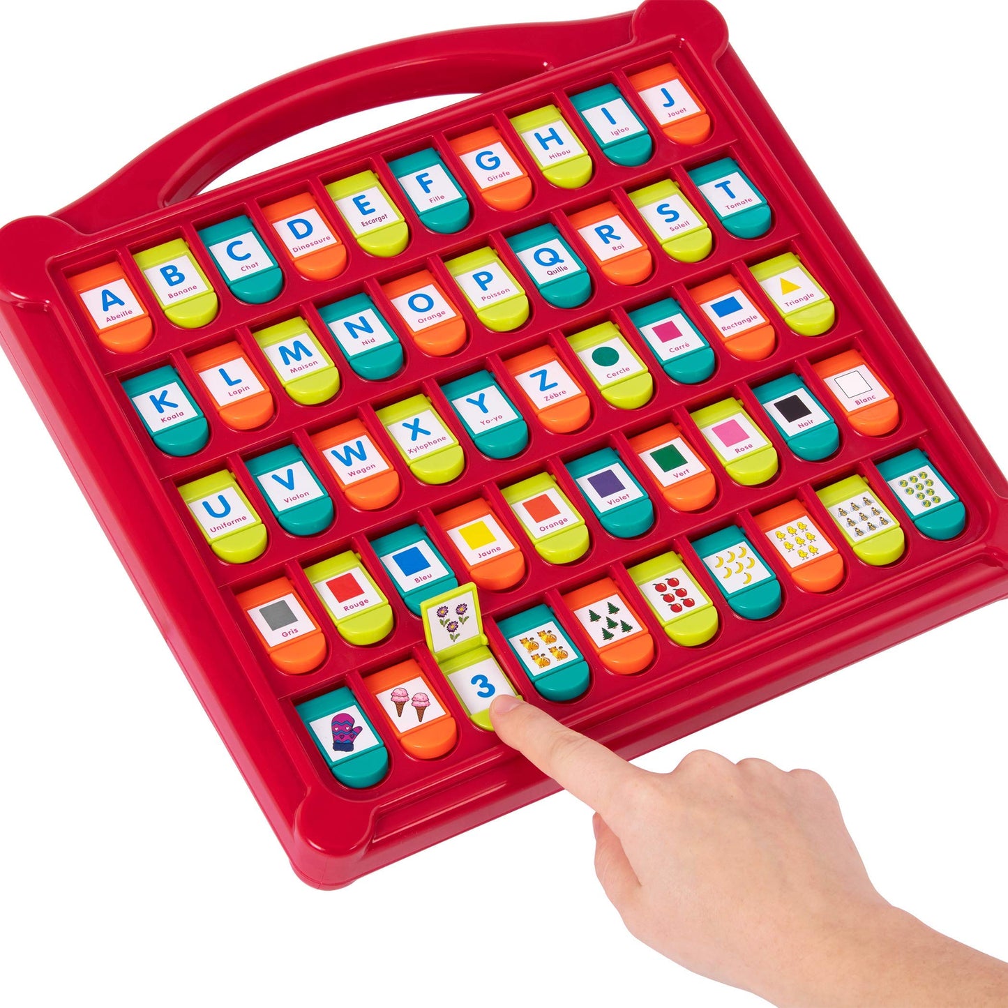 Battat - French Alphabet Toy For Learning - 50 Pop-Up Flaps - Letters, Words, Numbers, Colors, Shapes - Educational Toy For Todd