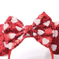 Foeran Mouse Ears Headbands Shiny Bows Mouse Ears Glitter Party Princess Decoration Cosplay Costume For Girls Women (Red Heart D