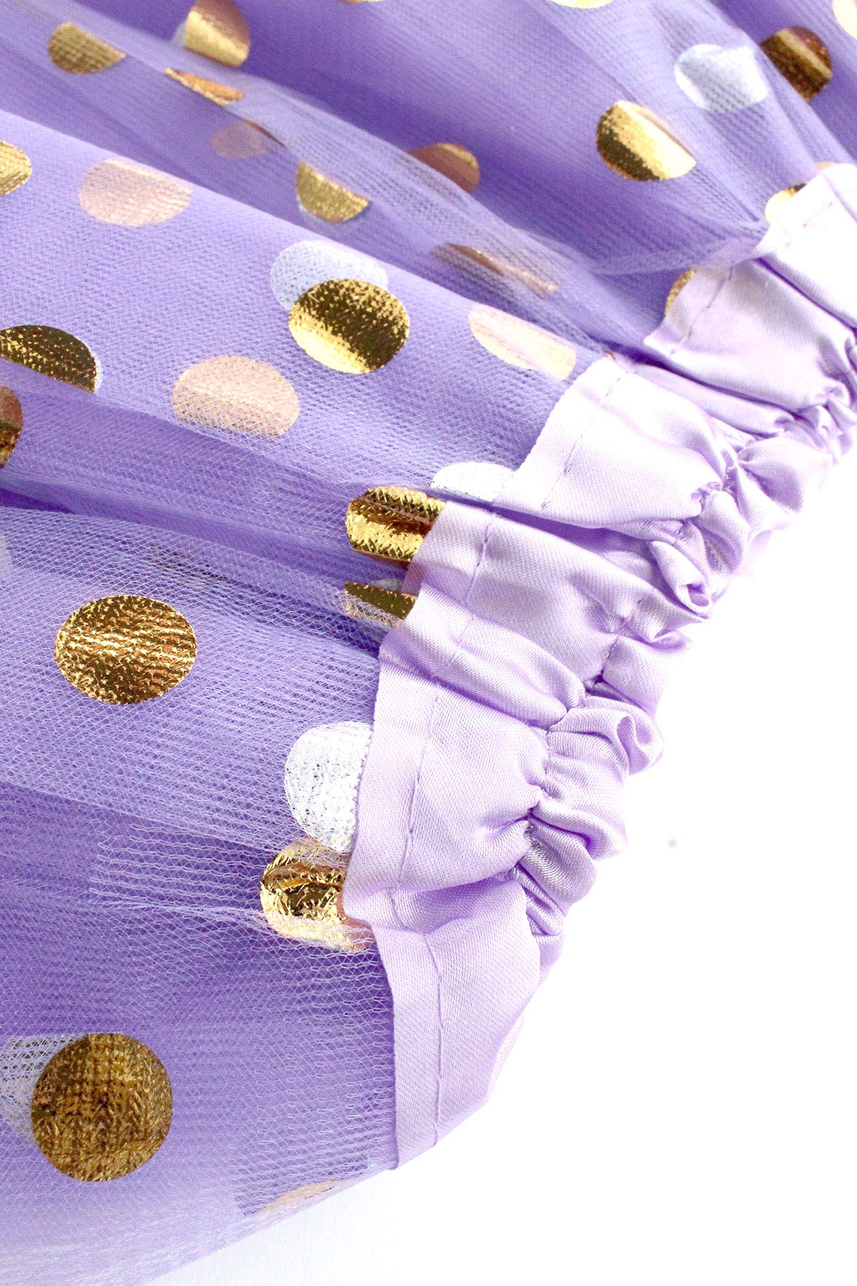 Polka Dot Tutu Skirt For Girls/Tutu Set Pink Tulle Skirts & White Tutus Sets- Girl Dress Up Spring Birthday Party, Halloween Cos