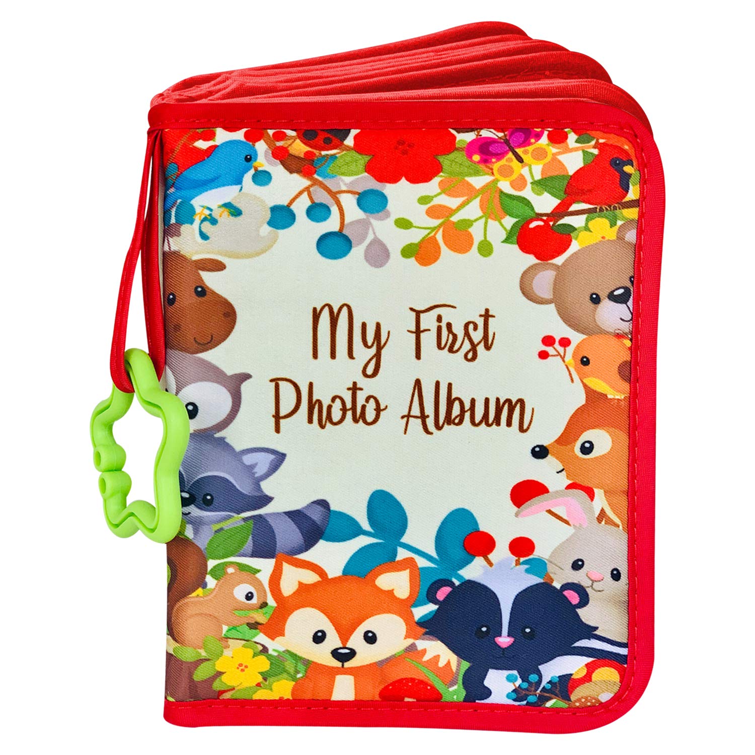 Toddlebee Baby Photo Album - Soft Baby Book First Year Baby Photo Book | My First Book Of Photos With Woodland Animals - Baby Al