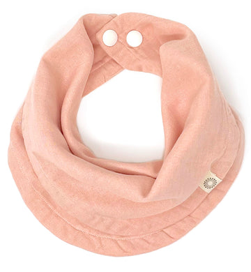 Kishu Baby Indi Infinity Scarf Bib - Fairtrade Gots Organic Muslin Drool Bib W/Snap