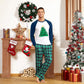 Iffei Family Christmas Pajamas Matching Sets Tree Printed Shirt And Plaid Pants Jammies With Pockets 6-7 Years